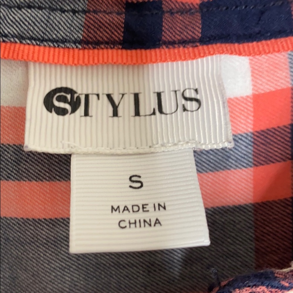 STYLUS plaid button down - Picture 3 of 6